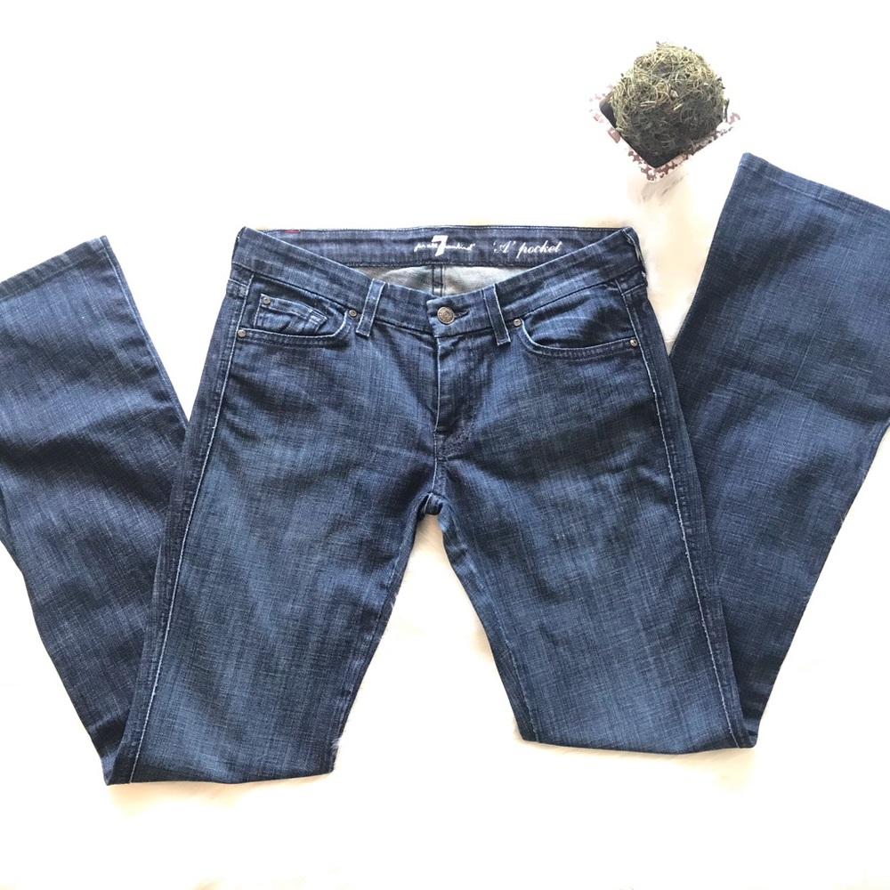 7 For All Man Kind Women’s Size 27 A Pocket Jeans